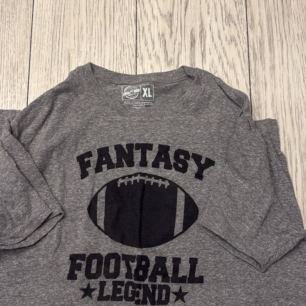 Youth Gray 'Fantasy Football Legend' Graphic Tee